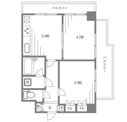 丸ノ内線 マンション 2K