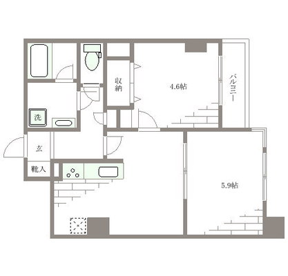 丸ノ内線 マンション 2DK