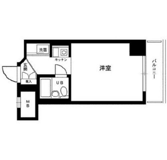 東京都千代田区飯田橋１丁目 賃貸マンション 1K