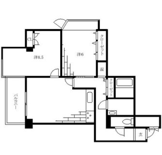 東京都文京区小石川３丁目 賃貸マンション 2DK